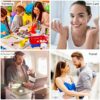 AMANMAN 100 Pcs Sample Pots Travel Cosmetic Jar 3ml3g Small Plastic Containers Empty Clear Tin Bottles with Lids Labels Spatula Makeup Accessorie