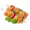 URATOT 24 Pieces Kebab Skewers Reusable Stainless Steel Grilling BBQ Stick Skewers, 3 Sizes (15cm/20cm/25cm) (24)