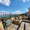 U Shaped Arabic Floor Sofa Set Black Floor Cushions Balcony Patio Sofas Pallet Sofa Ethnic Sofa Moroccan Sofas Sectional SofasPouffs U Sofa Full