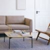 HZF Square Coffee Table Modern Minimalist Metal Table Frame End Table Living Room Balcony Small Tea Table