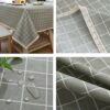 DARUITE Table Cloth,PVC Tablecloth Wipeable, Plastic Wipe Clean Tablecloth Rectangular, Waterproof Table Cover for Outdoor, Dining Room,Parties,G