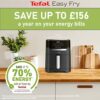 Tefal Easy Fry Precision 2-in-1 Digital Air Fryer and Grill 4.2 Litre Capacity 8 Programs inc Dehydrator Black EY5058, 1550W