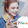 7th Heaven Pamper and Party Face Mask Bundle  Contains 10 Moisturising and Cleansing Facial Skincare Masks Silver Cosmetics Bag and a Soft Cleans