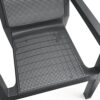 Allibert by Keter Emily Garden Furniture Set 3Piece for Garden and Balcony Grey Weatherproof Seating Set Consisting of 2 Garden Chairs and 1 Gard