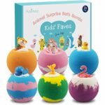 Aofmee Bath Bombs Gift Set for Kids Handmade Natural Bath Bomb with Surprise Shea Cocoa Butter Moisturize Spa Fizzies Bath Bomb Birthday Christma
