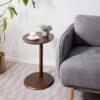 SFFZY Home Side Table Furniture Round Coffee Table for Living Room Small Bedside Table Design End Table Sofaside Minimalist Small Desk