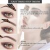 Microblading Eyebrow Pen with Double Ended Brow Brush Waterproof Eyebrow Pencil Longlasting Smudgeproof Brow Pen Makeup Cosmetic Tool Naturally D