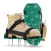 Newthinking Lawn Aerator Shoes, Heavy Duty Spiked Aerating Sandals, Garden Grass Aerator Spiked Sandals with Hook & Loop Straps, All-New Unique D