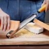 Deiss PRO Citrus Zester & Cheese Grater — Parmesan Cheese Lemon, Ginger, Garlic, Nutmeg, Chocolate, Vegetables, Fruits - Razor-Sharp Stainless St