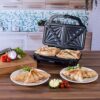 Salter EK2017T Electric XL Deep Fill Sandwich Toaster Press, Panini Press with Non-Stick Plates, Toastie Maker, Cool Touch Handle, Makes 2 Toasti