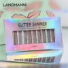 10 Pcs Liquid Glitter Eyeshadow Metallic Shimmer Glitter Eyeshadow Sweatproof Makeup Set Matte Glitter Pressed All Highly Pigmented Blending Powd