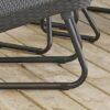 Keter Rio Patio Set Table and Chairs  GraphiteGrey