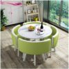 JUAN Office Reception Room Table Conversation Table Set Dining Table and Chair Combination Modern Design Leisure Table 80cm Marble Round Table Si