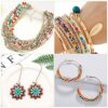 Naler Pony Beads for Jewelry Making 24000pcs 2mm Glass Beads Small Seed Beads Kit for Bracelet Making Craft DIY Decoration