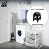 ZYBUX - 11" Folding Step Stool | Lightweight Plastic - Foldable Step Stool Non Slip Stools for Bathroom Bedroom Kitchen Steps Fold Away | Indoor