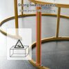 JKGHK Nesting Coffee Table Round Minimalist Wood Side End Table Set Of 2Modern Nesting Table Robust Steel Framefor Small Spaces Living Room Offic