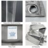 Singinglory Velvet Curtains Pair66x90 DropGrey Thermal Insulated Heavy Eyelet 2 Panels with Tiebacks for Bedroom Silver Grey 66x90