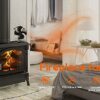 Wood Stove Fan Log Burner Fan Woodburner Fireplace Fan Fire Fan for Wood Burning Stove Top Heat Powered Eco Friendly
