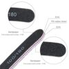 URAQT 15PCS Nail Files Professional Nail File Set Curved Fingernail Files DoubleSided Emery Board Manicure Tools for Home and Salon Use 100180 gr