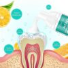 Whitening Toothpaste Foam Baking Soda Toothpaste Intensive Stain Removal Toothpaste 360Care for Month and Healthy Oral Environment Travel Friendl