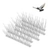 Fuuner Bird Spikes for Pigeons,15pcs 304 Stainless Steel bird deterrent spikes,for Fence Wall Spikes Garden Security Anti Climb,Small Birds scare