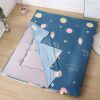 Japanese Futon Cover with Zipper 100% Cotton Cover for Traditional Floor Futon Mattress Removable Washable Without Mattress