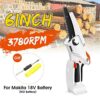 6 inch Cordless Chain Saw, Mini Electric Rechargeable Chainsaw, Battery Powered Pruning Saw, Garden Power Tool Compatible for 18V Makita Battery