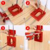 Woodworking Drill Locator, Adjustable Punch Locator Drill Template Guide, Woodworking Punch Locator Drilling Locator Tool Kit for Drilling Hole (