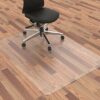 HOMEK Chair Mat for Carpeted Floors, 75x120cm (30" x 48") Transparent Office Floor Mats for Low Pile Carpet Floors