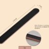 Stadux 12 PCs Professional Nail Files Double Sided Emery Boards 100180 Grit Fingernail Files for NaturalFalse Nails Nail Styling Set for Home and