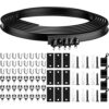 3 Meters Bendable Ceiling Curved Curtain Track Flexible Ceiling Curtain Track Mounted Windows Curved Track for Curtain Rail Track Curtain System