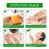 2Pcs Bath Soap Natural Organic Ginger Soap Bar Turmeric Essential Oil Moisturising Soap Bar for All Skin Types200g