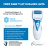 Electric Hard Skin Remover by Own Harmony USAs Best Rated Callus Remover  Rechargeable Pedicure Tools w 3 Coarse Diamond Rollers  for VelvetSmoot