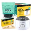 Mylee Professional Waxing Kit with Wax Heater Hard Wax Beads 500g Spatulas  Stripless Depilatory Waxing Pellets Solid Film Beans No Strip Needed