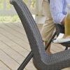 Keter Rio Patio Set Table and Chairs  GraphiteGrey