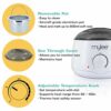 Mylee Professional Waxing Kit with Wax Heater Hard Wax Beads 500g Spatulas  Stripless Depilatory Waxing Pellets Solid Film Beans No Strip Needed