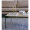 HZF Square Coffee Table Modern Minimalist Metal Table Frame End Table Living Room Balcony Small Tea Table
