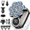 Electric Head Shaver for Men 8D Upgraded 6in1 Head Shaver for Bald Men Waterproof WetDry Electric Shaver Razor Beard Grooming Kit for Men Cordles