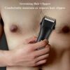 ENSSU Electric Body Hair Trimmer Groin Pubic Trimmer with LED Display Hair Clipper for Men Cordless Bread Trimmer USB Rechargeable Body Shaver fo