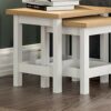 Vida Designs Arlington Nest of 2 Tables Side End Modern Table Set MDF Square Furniture White