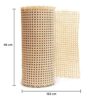 BotaBay Natural Rattan Webbing 46 x 152cm for Furniture Home Decoration
