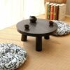 WYKDL Retro Coffee Table Mid Century Modern Coffee Table with for Living Room Vintage Coffee Table Cocktail Table TV Table Sofa Table Easy Assemb