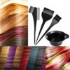 JagKul 4PCS Hair Dye Brush and Mixing Bowl Set Tint Comb For Hair Professional Salon Hair Coloring Dyeing Kit Angled Comb and Brush