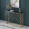 Hall Table Home Living Room Sofa Table Rectangle Durable Console Table Villa Entrance Console Table Marble Console TableSize80  30  80Color2
