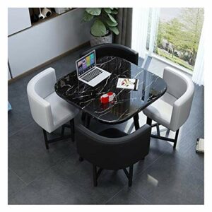 Office Business Hotel Lobby Dining Table Set Office Conference Table Office Table and Chair Set Conference Room Reception Table Marble Table and