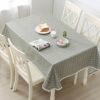 DARUITE Table Cloth,PVC Tablecloth Wipeable, Plastic Wipe Clean Tablecloth Rectangular, Waterproof Table Cover for Outdoor, Dining Room,Parties,G