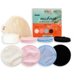 Klick Zone 22 Pcs Reusable Makeup Remover Pads with Washable Mesh Bag  Premium Reusable Cotton Pads for All Skins  EcoFriendly Reusable Face Pads