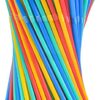 HOXE Pack of 100 Flexible Reusable Straws Drinking Party Straws Set for Kids and Adults Bendable Drinking Straws Multi Colored Bendable Straws fo