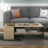 SIYANO Coffee Table With Storage Lift Up For Living Room Modern Side Storage Table with Shelf Large Hidden Compartment Wood Fold Top Expanding Fu