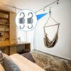 2 Pieces Hammock Spring, Hardened Galvanized Steel Extension Spring for Hanging Hammock Chairs and Porch Swings